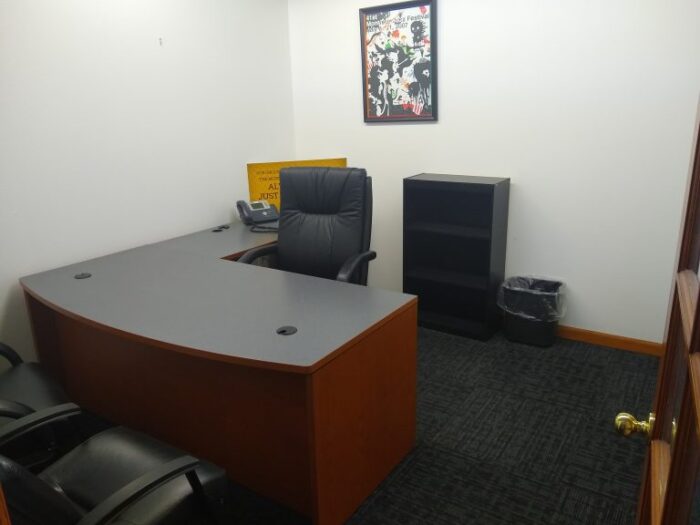 An office space inside 17th & Central Executive Suites - Office 3.